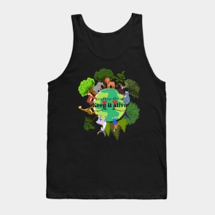 Evergreen - Keep earth clean Tank Top